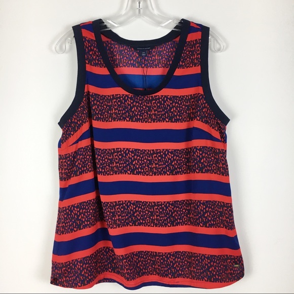 NEW Tommy Hilfiger Blue & Red Tank Top Shirt L - Picture 2 of 9